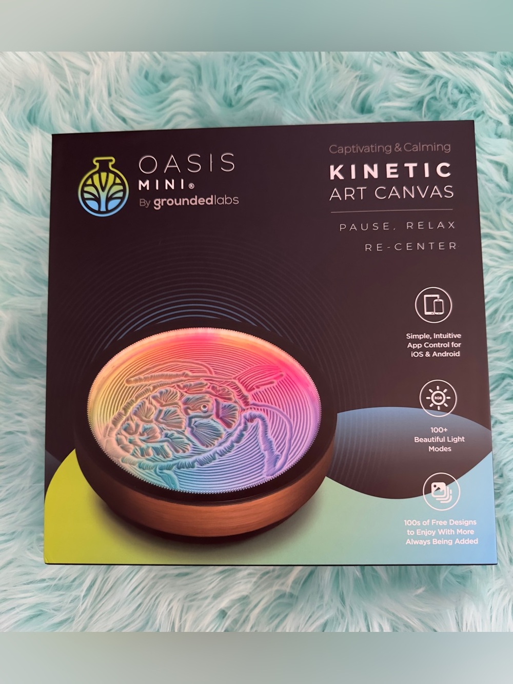Oasis Kinetic Art Canvas Mini By Grounded Labs NEW!